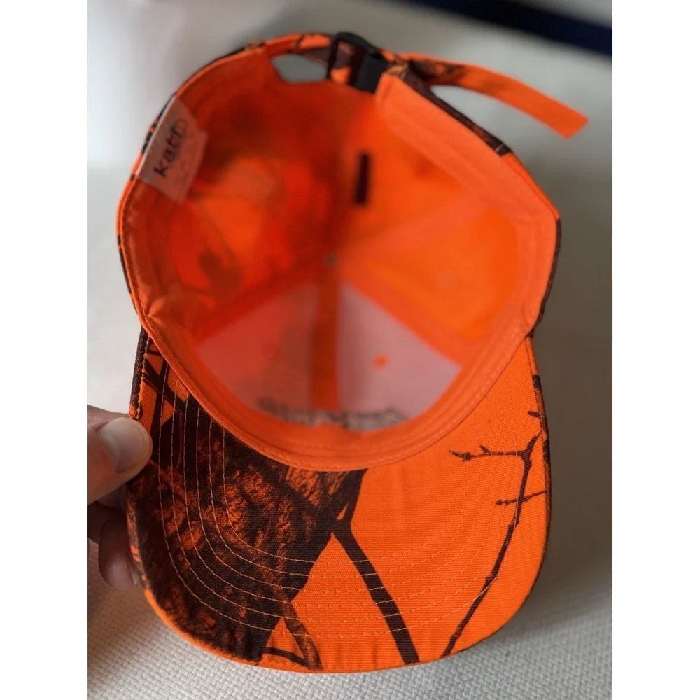 Federated Insurance Mossy Oak‎ Orange Camouflage Hat Ball Cap Strapback